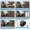 4 Inch Inflatable Pipe Plug Sewer Test Plug with 39.37" Hose and Chain, Inflatable Balloon Rubber Plug for Water Pressure Testing, Water Flow Blocking, and Pipe Leak Inspection