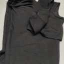 Women 2 Piece Outfits Ribbed Knit Crew Neck Sleeveless Cropped Tank Top Elastic Waist Wide Leg Pants Set (Medium, Black)