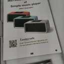 One-Button Music Player for Seniors, Simple Music Player for Elderly & Dementia Patients, MP3 Player Device with 32GB TF Card, Gift for Alzheimers, Visually & Mobility-Impaired (Cyan)