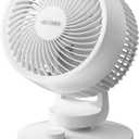Fan-for-Bedroom Desk-Fan Small Air-Circulator - 70ft Whole Room Cooling 28dB Quiet Energy Efficient Desktop