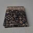 Black Washable 2x3 Entry Rug, Small Rugs for Entryway Kitchen Bathroom Door Mat Indoor Entrance, Non Slip Rubber Backing, Stain & Fade Resistant, Ashen Charcoal Floral Farmhouse Decor