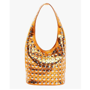 Y2k 90s Crescent Hobo Bags Women Trendy Studded PU Leather Shoulder Crossbody Purse Punk Underarm Satchels Tote Handbag