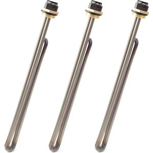 Titanium HE 90240 Heating Element 3PCS Replacement for EcoSmart ECO 18 27 36 9KW 240V Tankless Water Heater Element Parts Replaces He 80240 RC04709024S SGB-2903 HA-P004 HA-P005 Screw-In