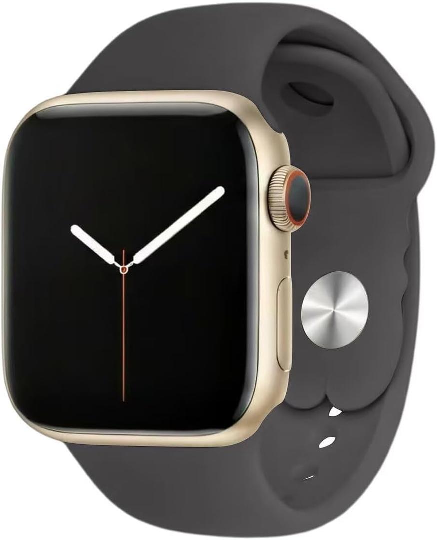 Compatible with Apple Watch Bands for Women, Size: 38mm/40mm/41mm/42mm(series 11 10)Men, Silicone Sport Strap Waterproof Wristband for iWatch