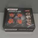 WETOLS Corner Clamp for Woodworking, 90 Degree Right Angle Clamp, Wood Clamps, 4Pcs Adjustable Spring Loaded Woodworking Clamp, Gifts for Dad, Birthday Gifts for Men, Photo Framing, Orange