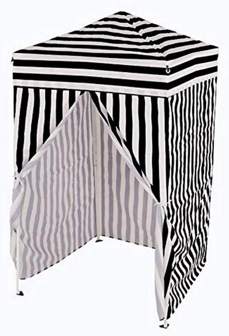 Impact 4'x4' Pop up Changing Dressing Room, Black and White, Shelter folds down to 8"x8"x47"