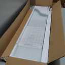 Fire Pit Wind Guard, 35.5"x15.5"x6" Glass Wind Guard for Fire Pit Square Table, Made of Clear Tempered Glass, Set with Assembly Instructions, Easy to Install