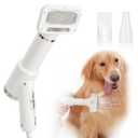Portable Dog Hair Dryer with Brush  300W, 3 Heat Settings, Quiet, Overheat Protection for Small Medium Pets