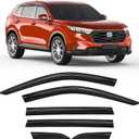 CZShiYue 6-PCS Extra-Thick Rain Guards Fit for Honda CR-V CRV 2023 2024 2025 2026 Extra Durable Tape-on Window Rain Guard Window Deflectors Vent Shades Window Visor Vent Visors Exterior