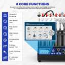 V311 GDI Fuel Injector Cleaner Machine Gasoline Fuel System Injection Cleaning Tester 6-Cylinder Test for EFI/FSI Injectors, Heated Ultrasonic Cleaner Kit with 7 Core Functions for Motorcycle Vehicle