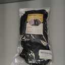 Waterproof Shoe Covers, Reusable & Foldable Rain Boot Shoe Cover with Zipper, Non-Slip, Reflector, Men Women Rain Gear, Black (Large Wide)