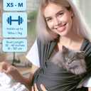 Race&Herd Yorkie Puppy Essentials Pet Carrier - Dog Carriers for Small Dogs Sling, Front Dog Carriers for Small Dog Puppy Carrier, Pet Carrier for Small Dogs Backpack Carrier 5-10 lbs (Black)