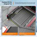 powoq Truck Mat Compatible with 2022 2023 2024 2025 2026 Nissan Frontier Truck Bed Mat Tailgate Liner Replacement for 2022-2026 Nissan Frontier Accessories