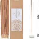 Sandalwood Incense Sticks, 120pcs Natural Sandalwood and Handmade Incense Sticks, Charcoal Free and 45 Minute Burn Time for Home Fragrance, Meditation, Yoga, Spiritual Healing