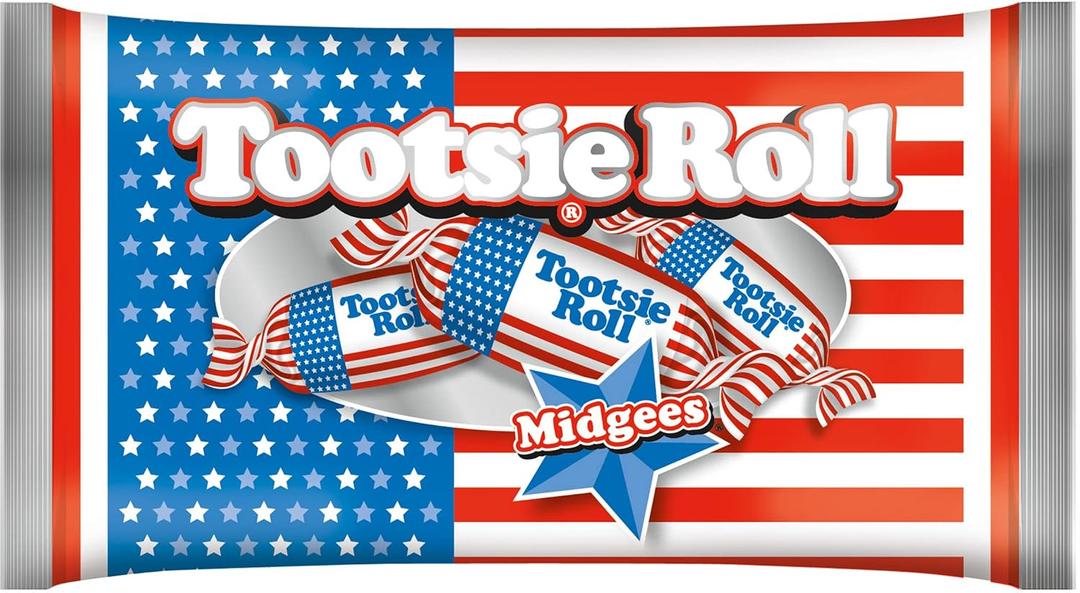 Tootsie Roll Midgees Flag, Red, White, and Blue Packaging, 11 oz. Bag