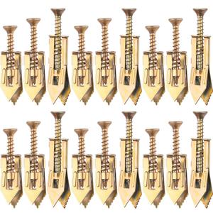 2 x PAGOW 36 Pcs Self-Drilling Anchors & Screws, Heavy Duty, No Drill, 3 Sizes, Drywall, Metal, Steel, Zinc, 36 Pieces