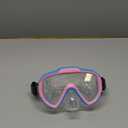 Kids Snorkel Set, Anti-Fog Panoramic Tempered Glass Kids Snorkel mask, Anti-Leak Scuba Diving Mask with Mesh Bag, Dry Top Snorkeling Gear for Kids and Youth Age 4-16 (Blue+Pink+Transparent)
