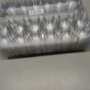 60 Pack Duck Egg Cartons Jumbo Egg Cartons Cheap Bulk with Sticker Labels Clear Empty Plastic Egg Containers Extra Large for Home Ranch Farm Commercial Market Display, 26 Grids