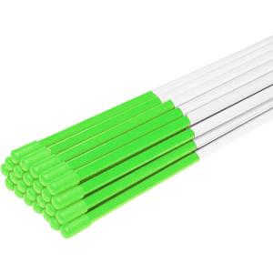 Driveway Markers Snow Stakes 48 inch Green Plow Stakes Reflective Fiberglass, Pack of 25 for Parking Lots, Walkways