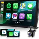 Single Din Car Stereo with AM/FM/RDS Radio Backup Camera, Sellrich 9 inch IPS Touch Screen Single Din Radio Support Wireless Carplay Android Auto Bluetooth Mirror Link YouTube Online Video USB Port
