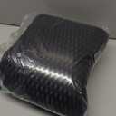 Lumbar Support Pillow, Back Pillow for Low Back Pain Relief, Ergonomic Streamline Car Seat, Office Chair, Recliner and Bed (Black)