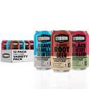 STUBBORN SODA, 3 Flavor Variety Pack, 12oz Cans (12 Pack)