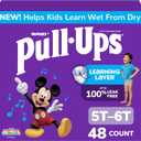Pull-Ups Boys' Potty Training Pants, Size 5T-6T Training Underwear (46-60 lbs), 48 Count
