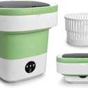 Portable Washing Machine, 16L Upgraded with Spin Basket Laundry Machine, 3 Cleaning Modes Suitable for Small Clothes, Foldable Design Ideal for Hotel, Campain, Apartment and Home