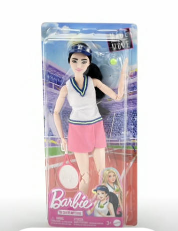 Barbie Doll & Accessories, Career Tennis Player Doll with Racket and Ball, 11 in