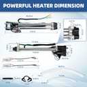 Newly Upgraded Hot Tub Heater 26-C3160-2S Fits 1995+ Hot Spring Spa Heater Watkins Tiger River No Fault Bathtub Heater 73791 C3160-2 C3564-2 73039 Hot Tub Parts 1kW/4kW 120V/240V 8.3A/16.6A