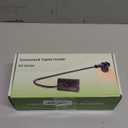 Gooseneck Tablet Holder for Kindle Reading in Bed with Page Turner Remote, Hands Free Desk Bedside Lazy Arm Stand for Kindle Accessories, Gifts for Readers (Glossy Black)