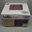 Bella 4 Qt TriZone Air Fryer, EverGood™ Ceramic Nonstick Coating, Dual Basket Design w Removable Divider, Digital Touchscreen Control w 6 Preset Cooking Options, 1200 Watt, 3lb Capacity, Plum