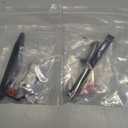 Aluminum Front Rear Bumper & Trailer Hook Compatibke with MN Model MN128 MN-128 1/12 RC Car (Black)