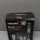 Mueller Multistick 5-in-1 Immersion Blender Handheld,12 Speed Hand Mixer-Turbo Boost,Heaviest Duty Copper Motor,Titanium reinforced Blades Hand Blender,Milk Frother Wand,Whisk,Beaker,Chopper,Grey (Gray)
