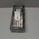 Moforoco Adhesive Shower Caddy Organizer Shelves Rack - 5 Pack Corner Bathroom Storage Organization, Home & Kitchen Decor Inside RV Accessories, Hanging First Apartment Household Camper Essentials (Black)