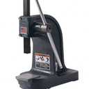 Dake X Model Single Leverage Arbor Press with Solid Plate, 1 Ton Capacity, 4.5" Maximum Working Height, 4.25" Length x 9.5" Width x 9" Height
