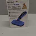 Swihauk Self Cleaning Slicker Brush - Skin Friendly Deshedding Grooming Tool for Dogs & Cats, Suitable for Shedding & Haired Pets, with Pet Supplies Accessories, Blue