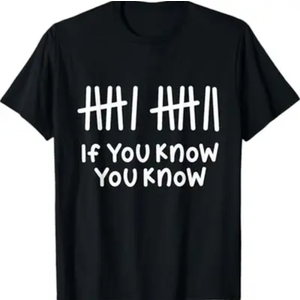 Funny Six Seven Meme 67 Math Teacher Kids Shirt
6 7 Funny If You Know You Know Tally Marks Six Seven Meme T-Shirt Women's Size L