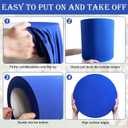 SaitiMade Set of 3 - Royal Blue Cylinder Pedestal Stand Covers, Spandex Cylinder Stand Covers for Party, Wedding or Birthday Event Decor - Only Contains Cylinder Covers