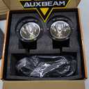 Auxbeam C4 Series 4 Inch Black Protective Light Covers, Round Offroad LED Pods Lens Cap, On Road & Off Road, Polycarbonate Plastic, Snap-On Design, 2 Packs