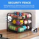 3 Tier Stackable Can Rack Organizer,for food storage,kitchen cabinets or countertops,Storage for 36 cans,Bronze