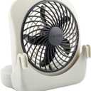 Treva 5-inch Pet Crate Fan for Cooling Dogs and Other Pets. 2 Cooling Speeds, Battery Powered