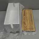 Bivvclaz Large Cable Management Box, Wooden Cord Organizer Box for Desk, Floor, Office to Hide Extension Cords Power Stripes Surge Protectors Chargers Wires, White