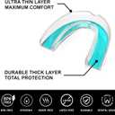 2 x Anti Grinding Guard - Mouth Guard for Women  2 Sizes, Custom Fit, Non-Bulky, Moldable, Trimmable  (4) Mouth Guards for Teeth Grinding & Case  Comfortable Mouthguard, Night Guard for Tooth Grinding