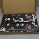 Dog Heating Pad 32x20in Waterproof Pet Heating Pad for Dogs Smart Thermostat Switch, Whelping Supplies Heated Dog Bed,Adding Wire Rope Wires Puppy Heating Pad Mat-with Plush Fabric Cover