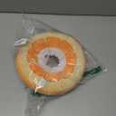 ANWA Adjustable Cat Cone Collar Soft, Cute Cat Donut Collar After Surgery, Kitten Recovery Cones to Stop Licking (Medium (7-18 lbs), Orange)
