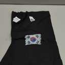 South Korea Korean National Flag Soul T-Shirt (S, Black)