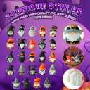 3 x 24PCS Halloween Mini Gnome Ornaments, Suitable for Halloween Party Small Gifts, Birthday Gifts Boys and Girls, Classroom Rewards,Candy Bags Collectible Animals Figurine Doll