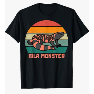 Gila Monster Vintage Sunset, Gila Monster TShirt, S