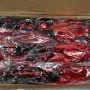 6 Pack Metallic Foil Spray Centerpiece Stars for Wedding, Birthday, Anniversary, Christmas Table Decor, Holiday Festival Baby Shower Graduation Mantle Party Decorations (Red&Black)